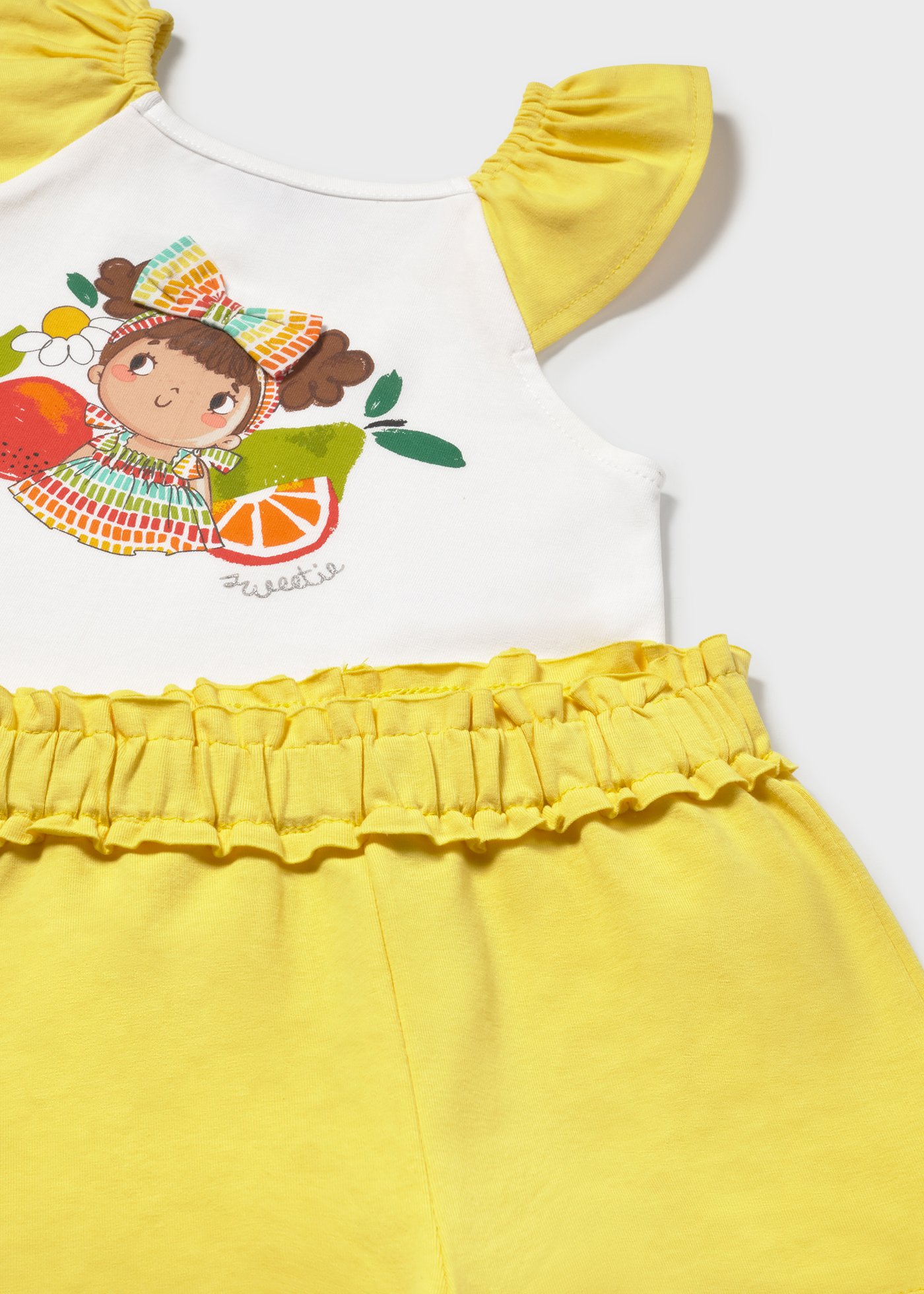 Conjunto short y playera serigrafía bebé