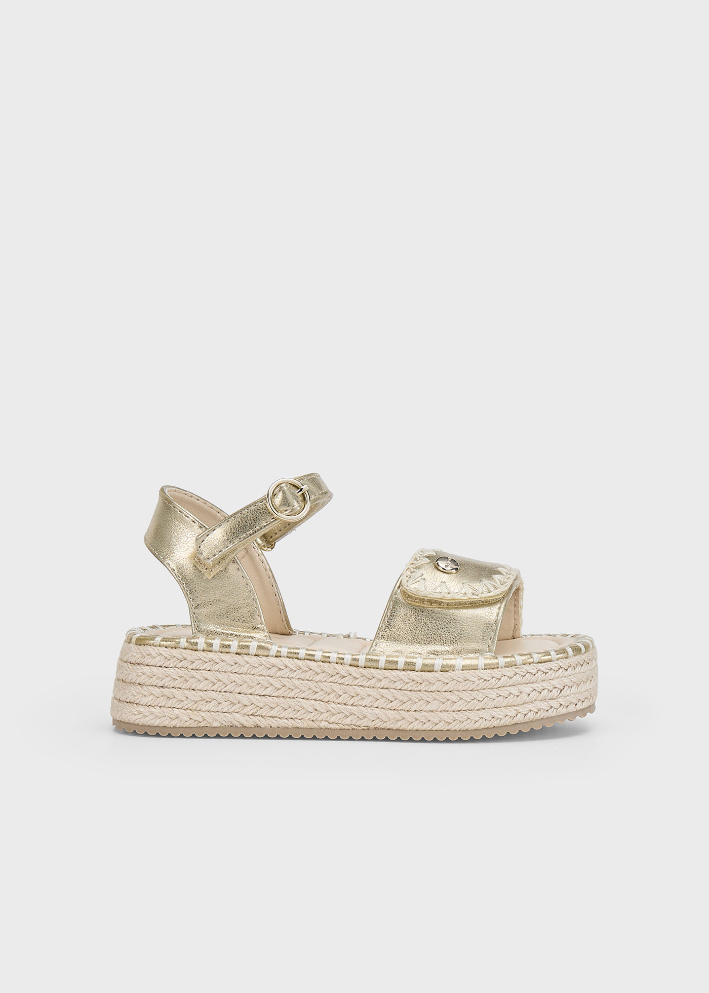 Girl platform jute sandals